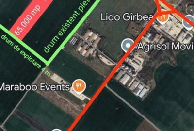 Teren strategic 65.000 mp cu 100 m la DN1 - la 4,4 km de Ploiesti SShopping City - 4