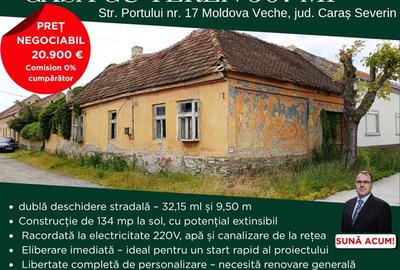 Casă individuală cu 3 camere în Moldova Veche