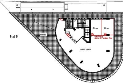 Comision 0! Inchiriere spatiu birouri in zona Armeneasca - 310mp - 10