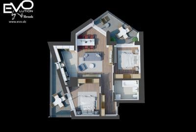APARTAMENT 3 CAMERE | LIVING 32 MP | SHOPPING CITY SIBIU | Evolution Apartments - 6
