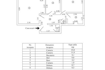 Apartament cu 2 camere decomandat în Port