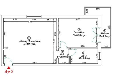 Oportunitate investitie apartamente cu 2 camere etajul 1 - 6