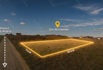 Teren intravilan 1.000 mp | Zona Dedeman/ proiect Bd. Madrid | Comision 0% - 4