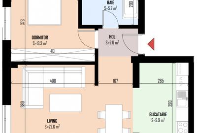2 Camere | Bragadiru | Soseaua Alexandriei | Bloc Nou | - 4