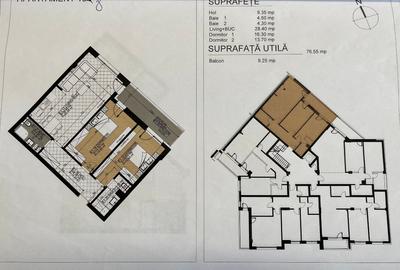 APARTAMENTE DE VÂNZARE Splaiul Unirii Sector 3 Vitanul  Nou ,3 Camere ,6 Tip - 11