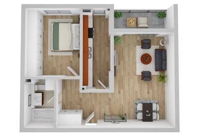 Apartament de 2 camere, 57,15 mp ANDREI MURESANU - 1