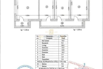 Apartament 4 camere decomandat | 92,2 mp utili, Loc parcare inclus - 25