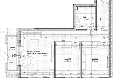 Apartament cu 3 camere în Apahida