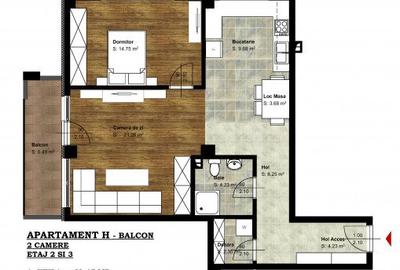 Apartament 2 camere H | bloc NOU | Zona Salca - Ceyrat - 7