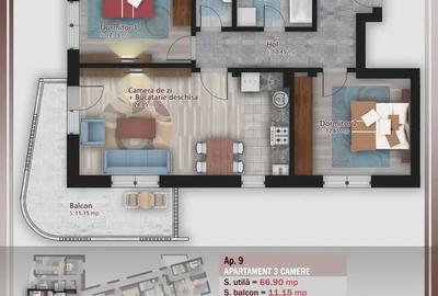 Apartament 3 camere ansamblu rezidential nou/ 5 min M Obor/ Comision 0 - 2