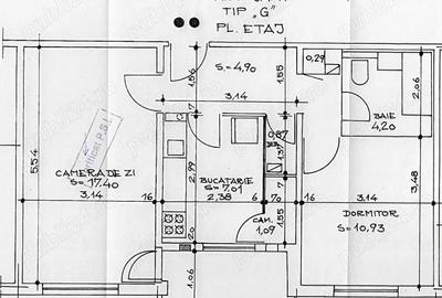Apartament 2 camere decomandat Obor - Calea Mosilor - bloc 1984 - 1