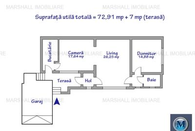 Apartament 3 camere de vanzare in Campina, zona Central, 80 mp #16304 - 14