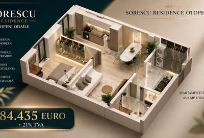 Sorescu Residence - Apartamente cu 2 camere, parcare, mutare imediata - 3