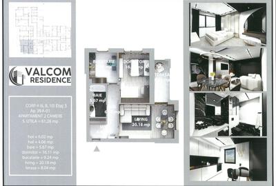 Valcom Residence Bartolomeu, 2 camere, terasa 6.52 mp, Comision 0% - 6