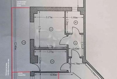2 camere reconfigurat în 3 camere | Terasă | Parcare - 13