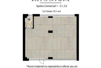 Spațiu comercial 70 mp, ansamblu nou, strada Cetății, Florești - 4