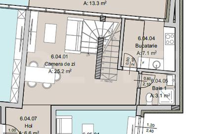 Apartament 3 camere, 79 mp, Terasa 13 mp, Imobil Nou, Semicentral - 5