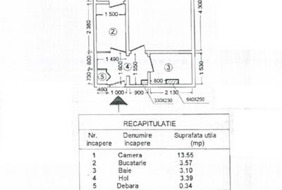 Garsonieră decomandată în Tei