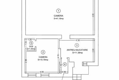Apartament de 2 camere, demisol, zonă centrală - 4