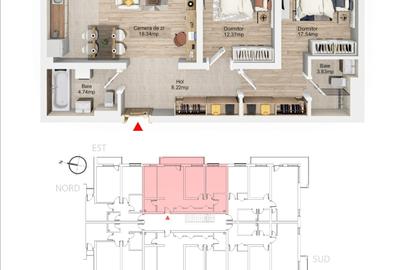 Apartament 3 Camere, Bartolomeu, Predare Decembrie 2025 - 2