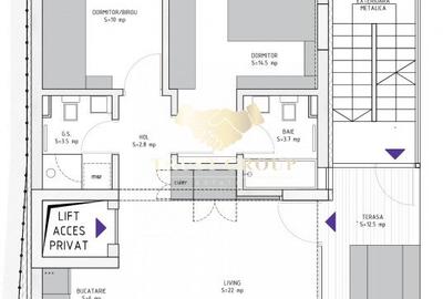 Dorobanti etaj 2 din 3 bloc cu lift - Apartament 3 camere- - 5