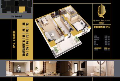 Apartament decomandat cu 2 camere in Quartz Residence - 8