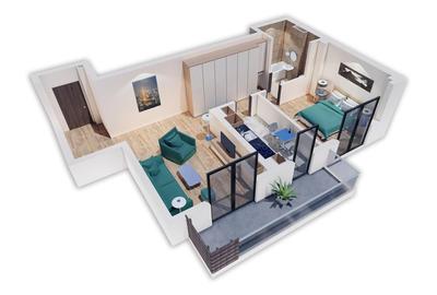 64C Ap 2 cam Magnolia Urban Residence Bucurestii Noi Straulesti terasa XXL mutar - 4