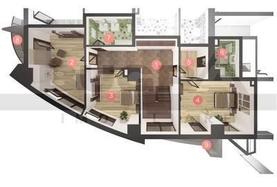Penthouse pe 2 niveluri de vanzare, 200 mp utili - 3
