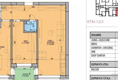 Apartament cu 3 camere semidecomandat în Central