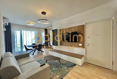Apartament cu 2 camere semidecomandat, mobilat în Pipera