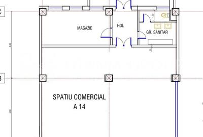 Spațiu comercial de închiriat, pretabil restaurant, 140 mp,  Str 13 Decembrie - 8