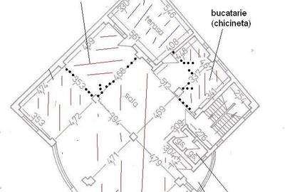 Birou etj 1/2 open space chicineta, gr sanitar, gaze a.c. pvc tripan singr/etaj - 8