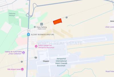 Teren 2.850 mp închiriat – flux direct către Aeroport ideal Rent a Car – Otopeni - 1