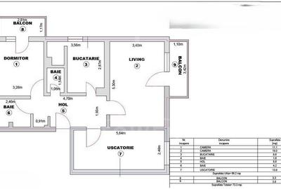 Apartament 3 Camere Decomandat – 66 mp – Turnișor, Aleea Iasomiei - 8