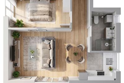 Apartament cu 2 camere, finisat nou, zona Cetatii - 10