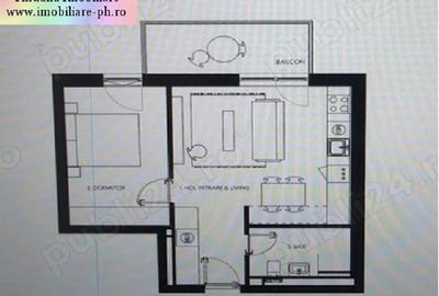 Apartament 2 camere de inchiriat :  Sud - complexul Pleiades - 10