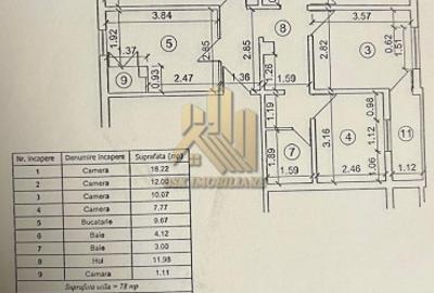 Apartament-4 Camere-Decomandat-78mp-Balcon-Parcare-Bartolomeu-Brasov - 16