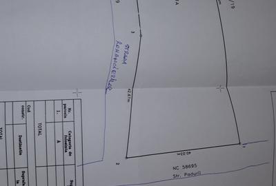 Teren agricol intravilan de 3000 mp, în Brănești
