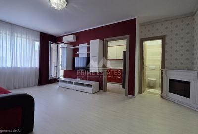 Apartament cu 3 camere semidecomandat, mobilat în Băneasa