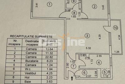 APARTAMENT 3 CAMERE | COMPLET RENOVAT ȘI MOBILAT | 73 MP | BD. 1 MAI | ETAJ 8/10 - 15
