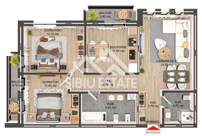 Apartament 3 camere Selimbar Avantaj client 5000 euro la achizitie - 6