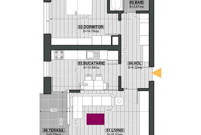 Inchiriere 2 camere Cloud9 Residence - 13