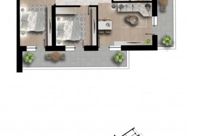 Apartament cu 3 camere, disponibil imediat pentru mutare. - 14