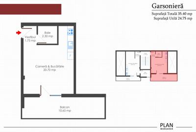 Garsoniera Mansarda | Vila Boutique P+2+M | Apusului | OFERTA LIMITATA - 2