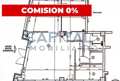 Spațiu comercial, 96.23 mp în Central