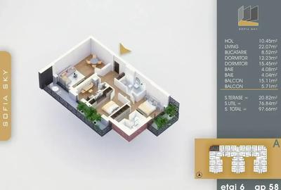 Metrou N. Teclu 7 Minute Pallady 3 Camere Decomandat FINALIZAT - 6