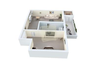 Apartament cu 2 camere semidecomandat în Țiglari