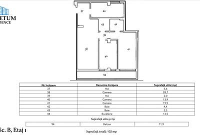 Tomis Nord - Vanzare apartament decomandat cu 3 camere,  bloc nou. - 9