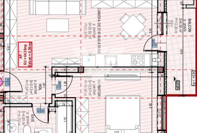 Apartament 2 camere cu balcon etaj 1, parcare in Selimbar Sibiu - 8