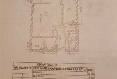 Garsonieră decomandată în Tei